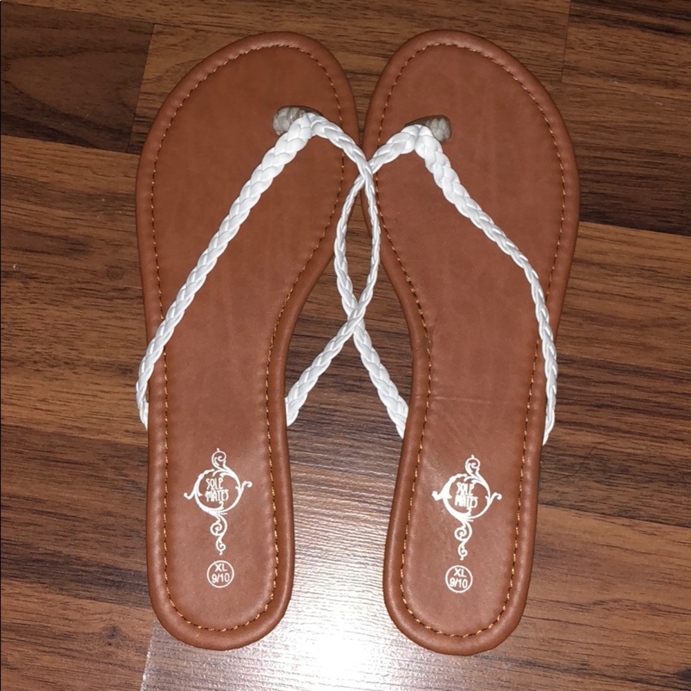 White Strap Sandals